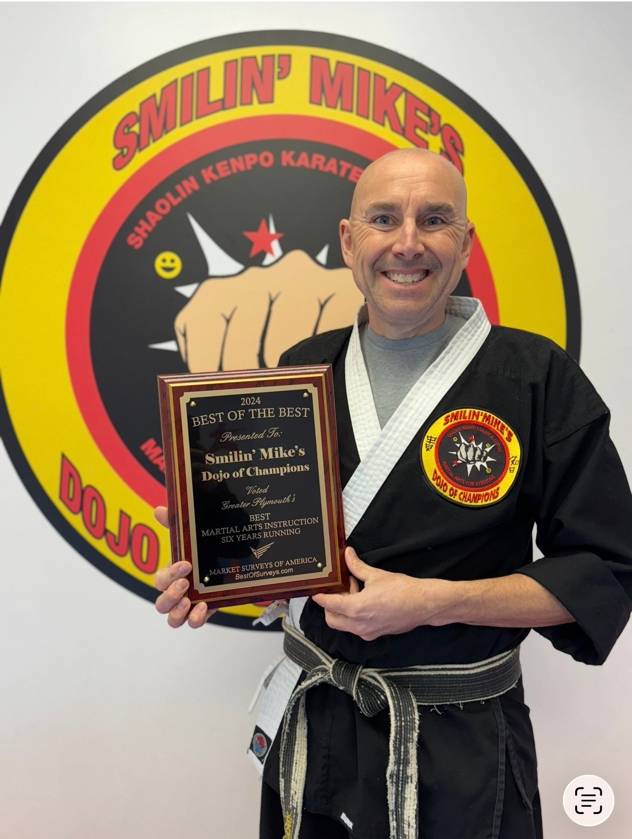 Smilin' Mike encouraging students during class